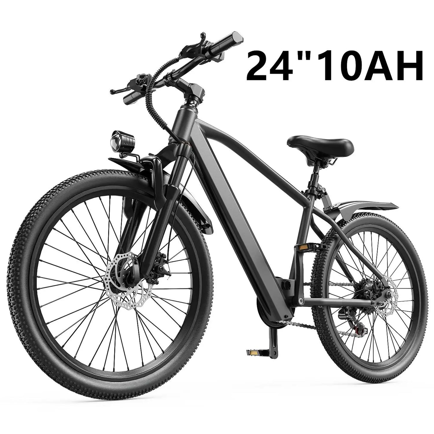 Electric Bicycle 36V Lithium Battery 500W Peak Motor 21-Speed Gear System - Eco-Friendly Transport