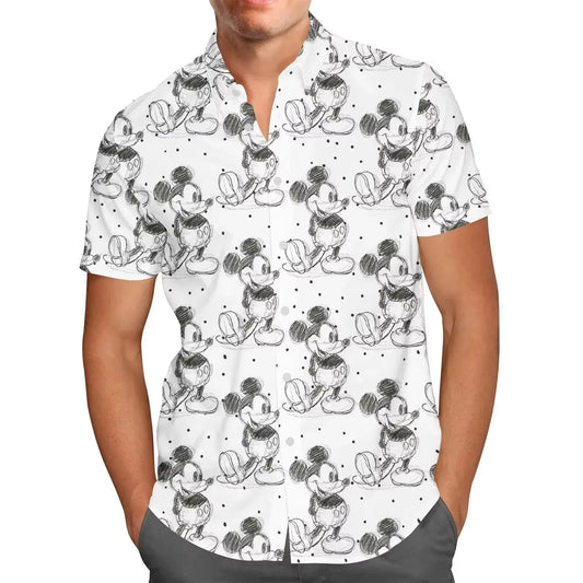 Comic Book Mouse & Friends Hawaiian Shirt