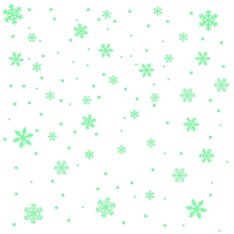 Luminous Snowflake Decoration Stickers
