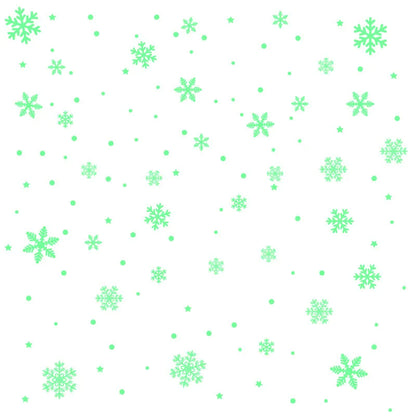 Luminous Snowflake Decoration Stickers