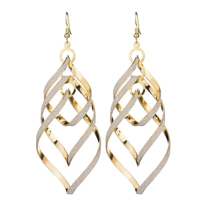 Floating Long Hook Earrings