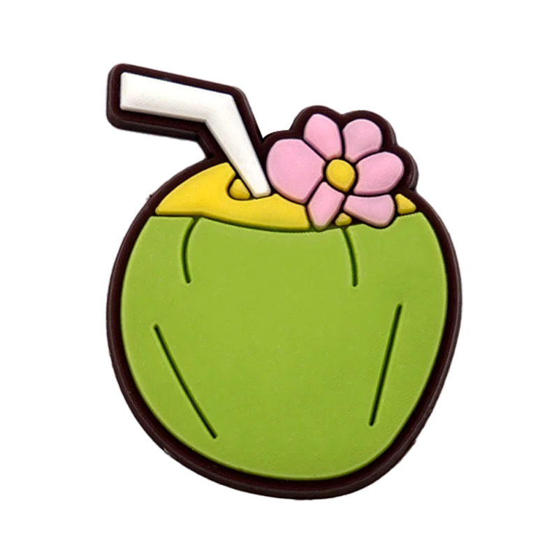 Tropical Flower & Fruit Shoe Charms Set (DIY Clog & Sandal Pins)