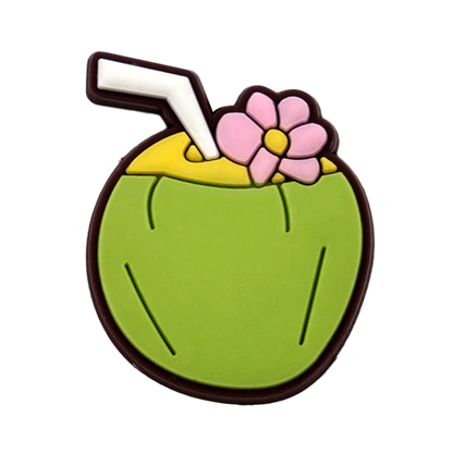 Tropical Flower & Fruit Shoe Charms Set (DIY Clog & Sandal Pins)
