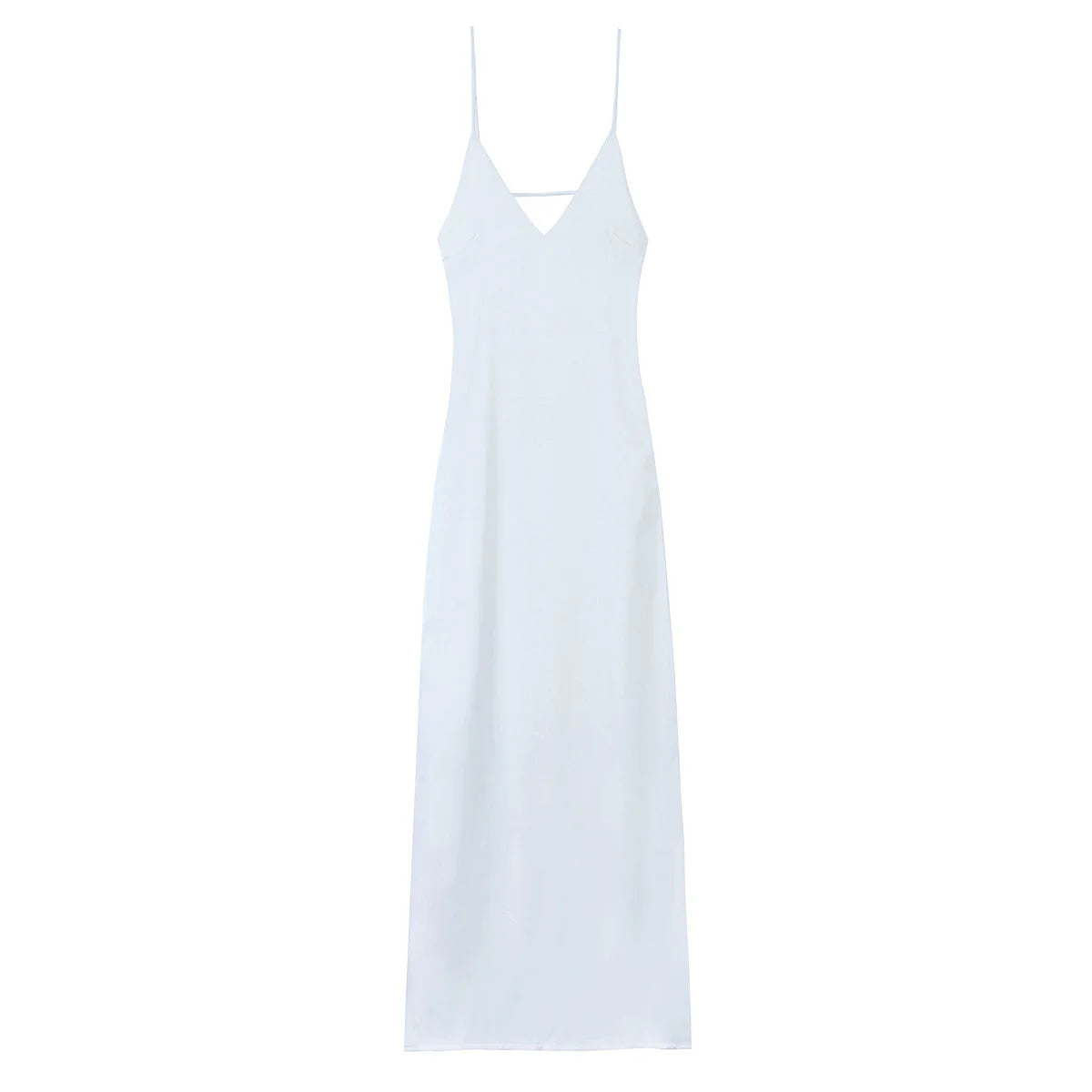 Yellow Stain Sleeveless Loose Fit Dress