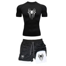 Compression Spider Printed Quick Dry Sportwear Set