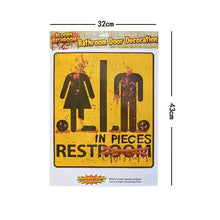 Halloween Horror Night Mural Bloody Bathroom Toilet Stickers