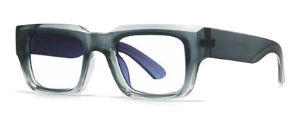 Men's Retro Square Blue Light Reading Glasses