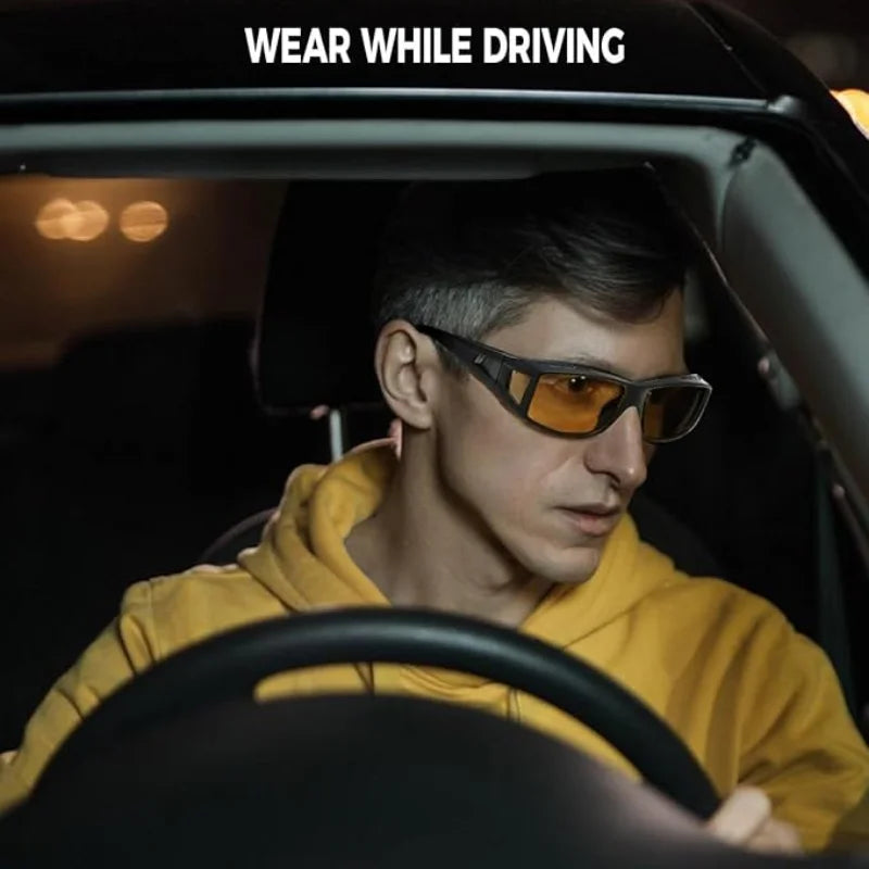 Night Driving Over Sunglasses Anti Glare Polarized Glasses