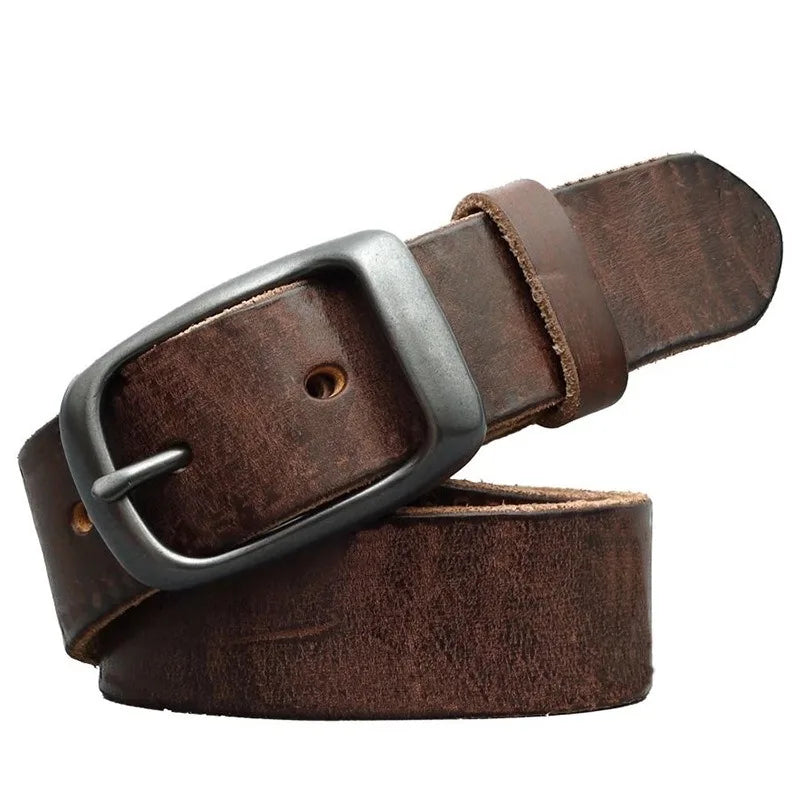 Genuine Leather Automatic Buckle Belt