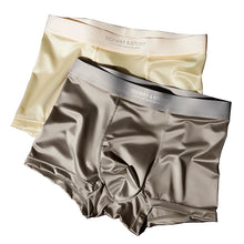 4PCS Light Satin Silk Breathable Boxers