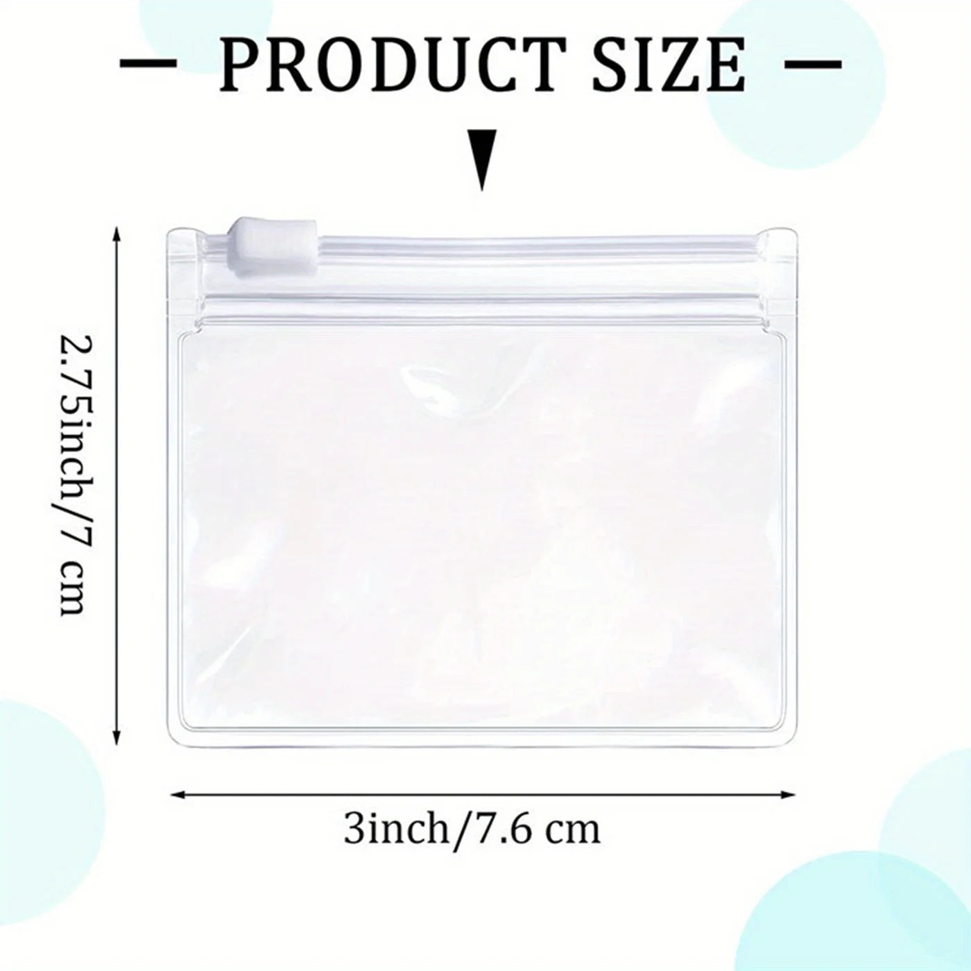 Small Pill/Jewelry Zippered Storage Bags