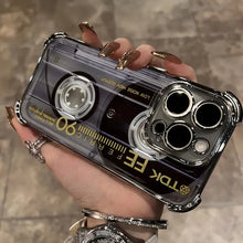 Retro Cassette Pattern Silicone Soft iPhone Case