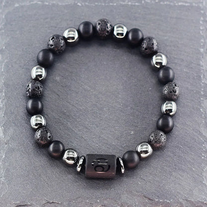 12 Zodiac Sign Constellation Beaded Charm Bracelet