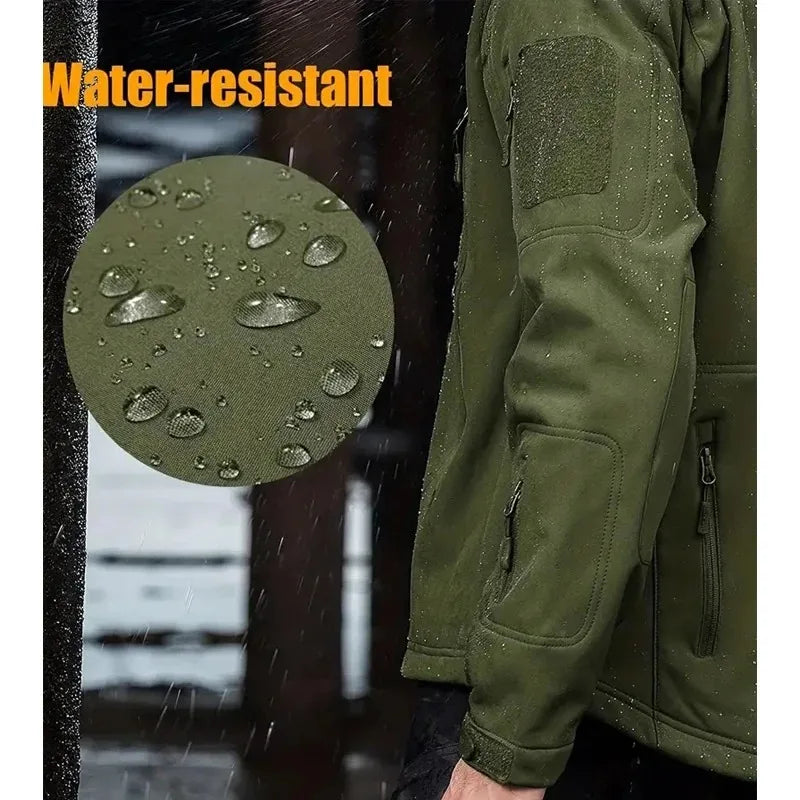 Men's Hooded Casual Military Outdoor Utility Jacket