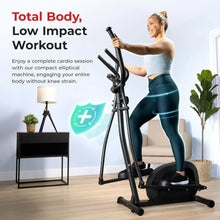 YC-Health & Fitness Smart Upright Elliptical w/Pulse Sensor Built-in