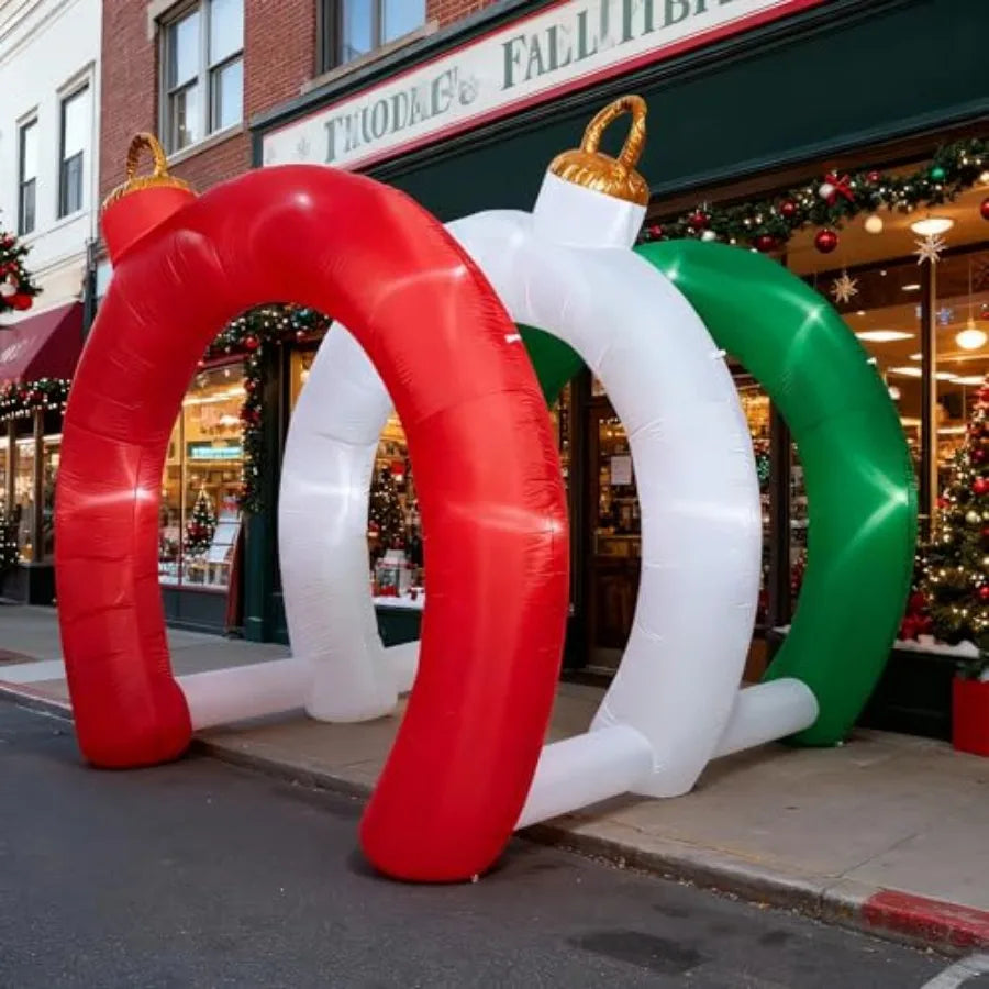 10.5 FT Christmas Inflatables Ornament Tunnel Arch Outdoor Decorations