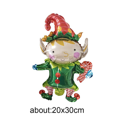 Mini Christmas Foil Balloons - Holiday Party Decor & Background