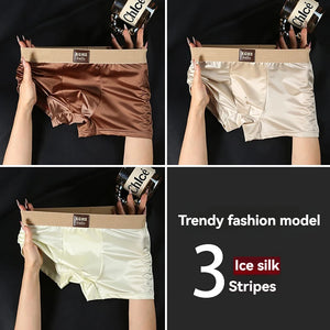 3PCS Satin-like Super Soft Boxers