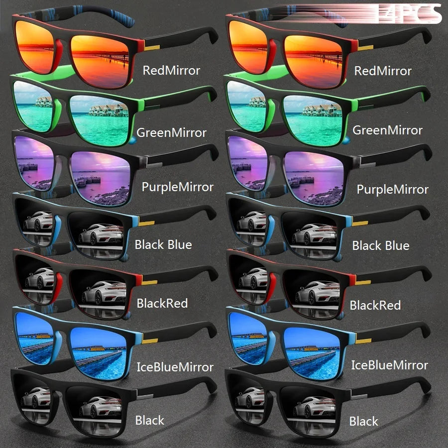 14PCS Square Sunglasses