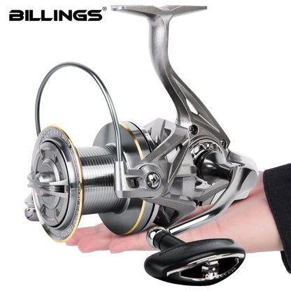 Saltwater Long-Casting Spinning Fishing Reel (44 lb Drag)
