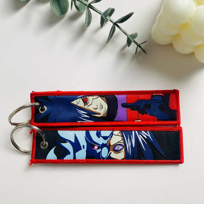 Anime Character Embroidered Key Tag