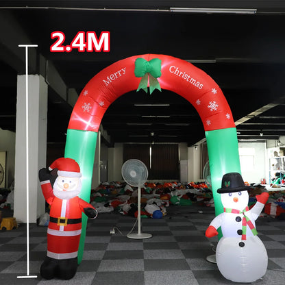 Inflatable Christmas Decorations with Built-in LED Lights