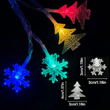 Christmas Colorful Snowflake Star Lights