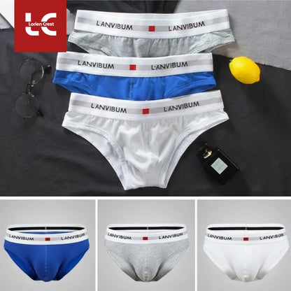 3pcs LORIEN CREST Cotton Low Waist Briefs