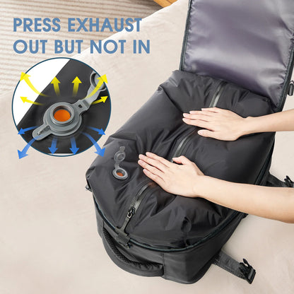 Vacuum Compression Expandable Travel Backpack & Laptop Bag