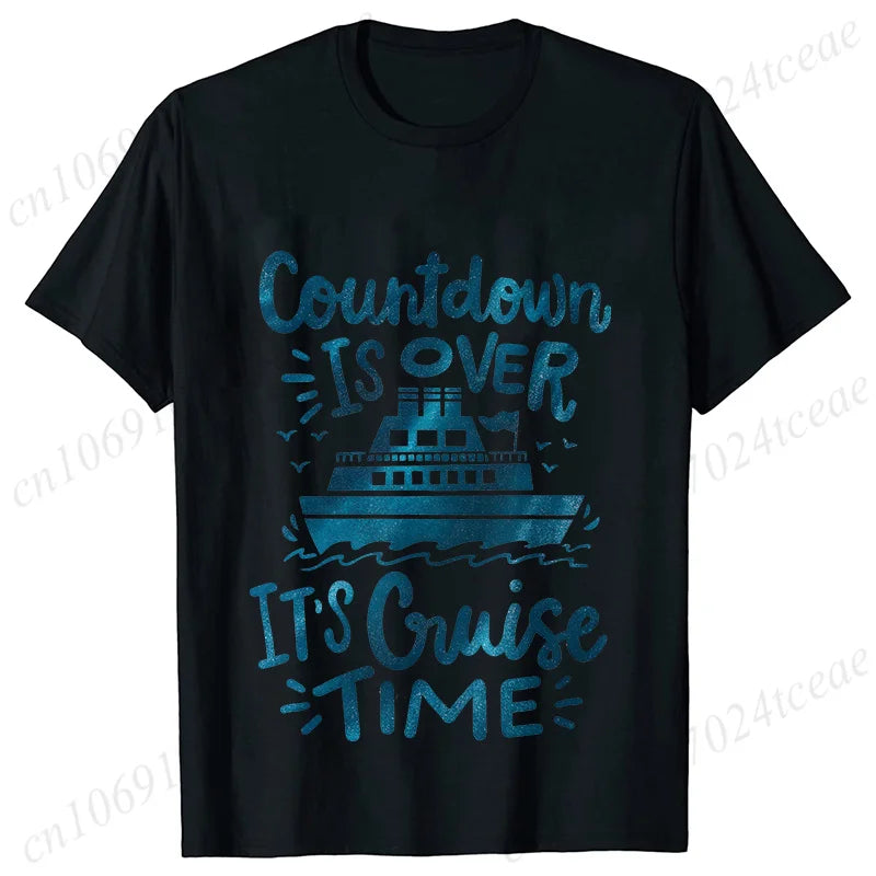 "Countdown Is Over It's Cruise Time" Women's T-Shirt - Family Matching Vacation Tee