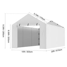 SucceBuy Carport Replacement  Tarp Heavy-Duty Waterproof & UV Protected.