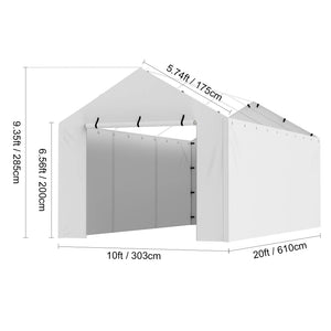 SucceBuy Carport Replacement  Tarp Heavy-Duty Waterproof & UV Protected.