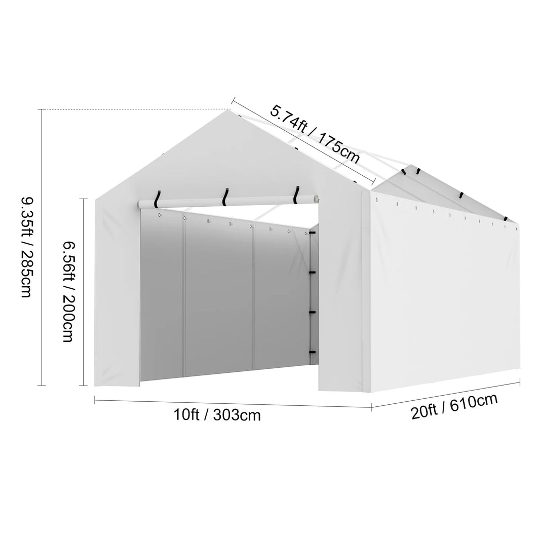 SucceBuy Carport Replacement  Tarp Heavy-Duty Waterproof & UV Protected.