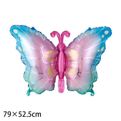 Large Butterfly Aluminum Foil Balloon - Party Decor & Photo Prop