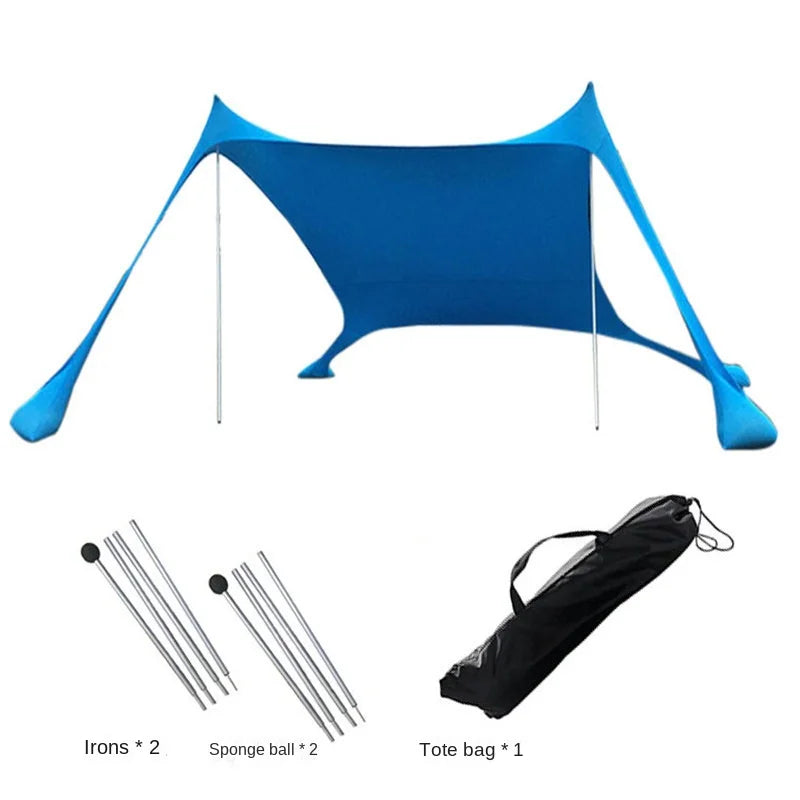 Windproof Pop Up Awning Outdoor Beach Sun Shade