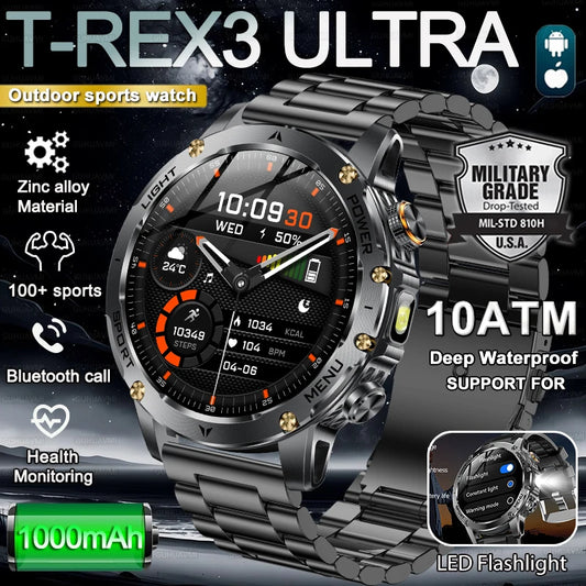 Military Smart Watch 1000Mah Battery