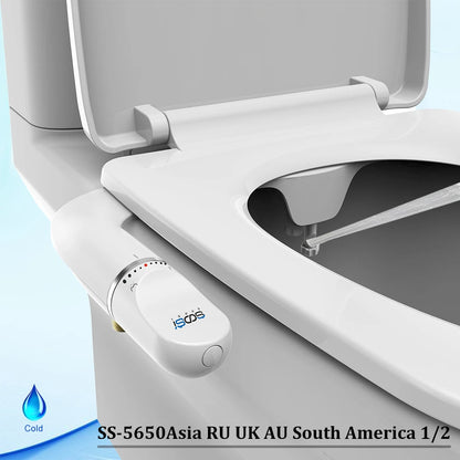 SOOSI Ultra-Slim Bidet Attachment with Dual Nozzles and Adjustable Water Pressure