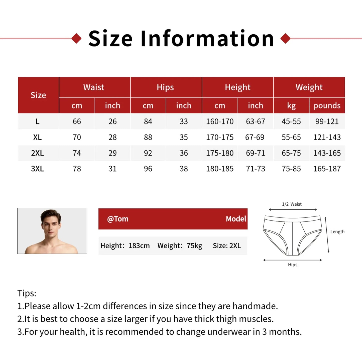 3pcs Lorien Crest Ice Silk Briefs