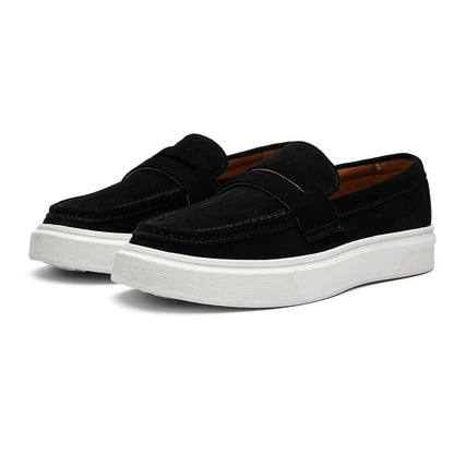 DIMANYU Men's Genuine Leather Slip-On Loafers