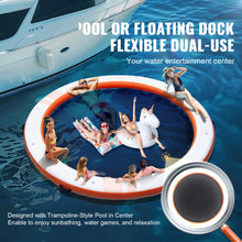 Inflatable Floating Dock 10x8FT Detachable Ladder