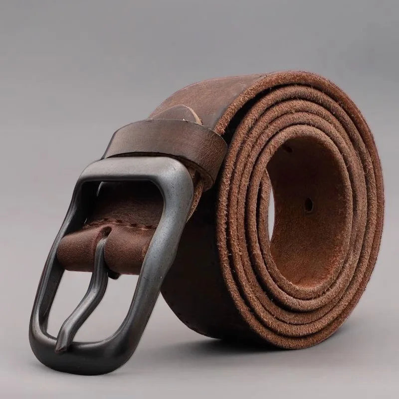 Genuine Leather Automatic Buckle Belt
