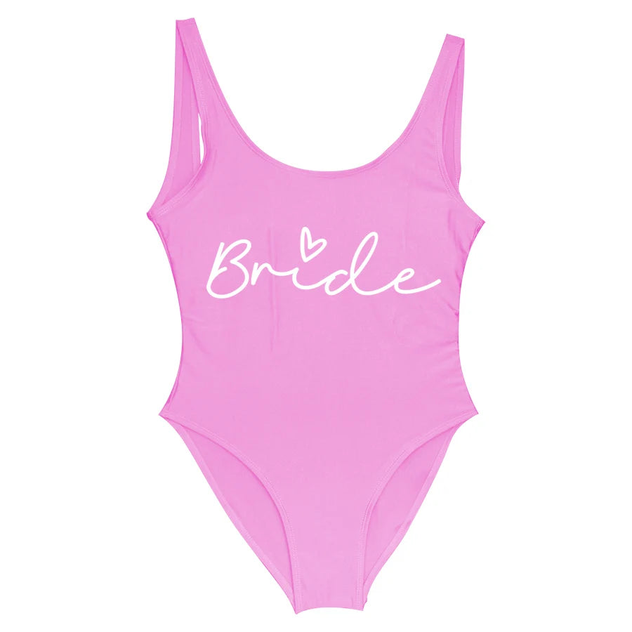 Team Bride One-Piece Swimsuit