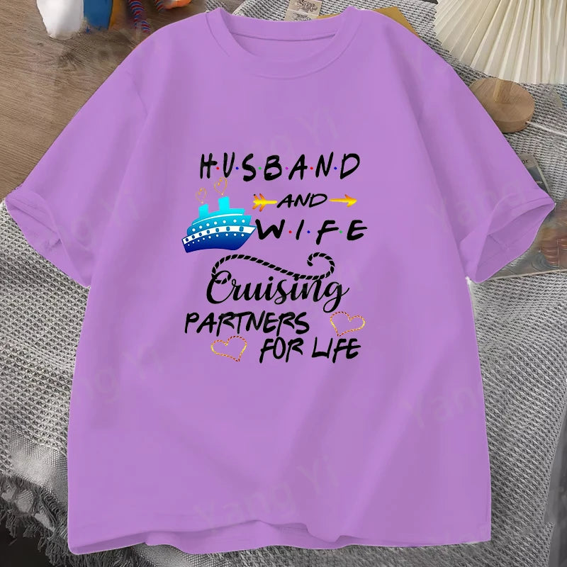 Unisex Casual Cruise Graphic T-Shirt – Short Sleeve Vacation Tee