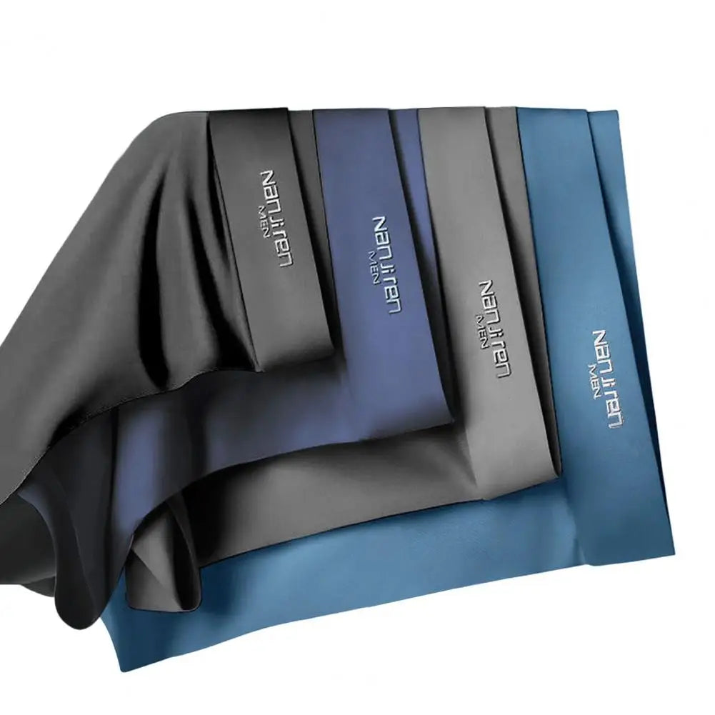 4pcs Ice Silk Cool Breathable Thin Boxers