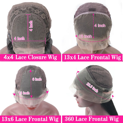 Highlight Lace Frontal Wig Human Hair Body Wave Pre Plucked