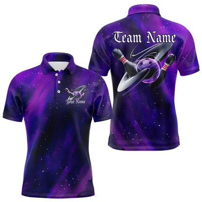 Custom Tiger Graphic Bowling Team Polo Shirt