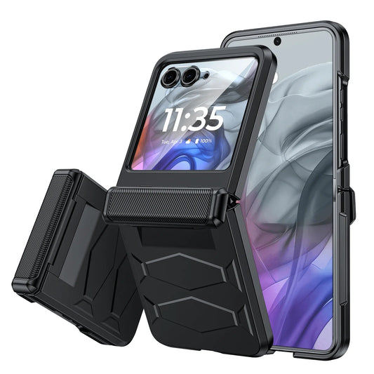 MOTO Razr Non-Slip Texture Rugged Hinge Protection Case