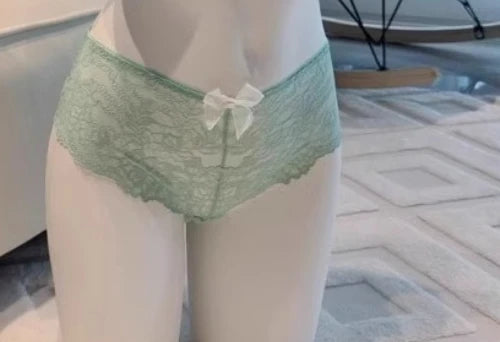 Mint Green Halter Wireless Lace Lingerie Set