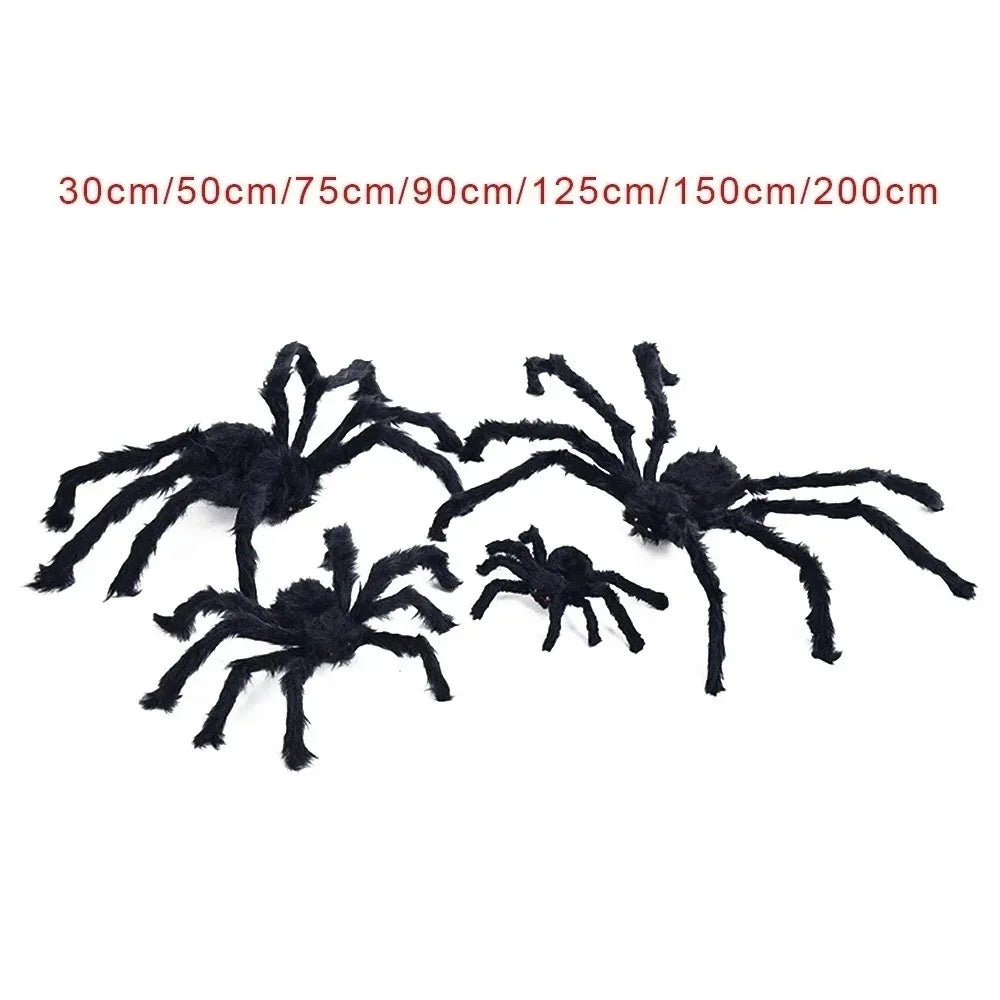 Giant Halloween Spider & Web Outdoor Decoration Set