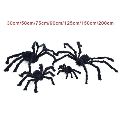 Giant Halloween Spider & Web Outdoor Decoration Set
